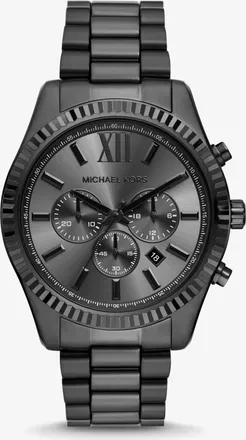 Michael Kors Oversized Lexington Black-Tone Watch