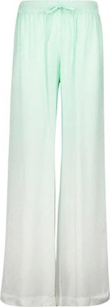 Casablanca Gradient Monogram Jacquard Broeken - Dames - Wijde Broeken - Groen - XS - Broeken