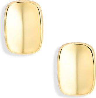 Argento Vivo Concave Rectangle Stud Earrings in Gold at Nordstrom Rack