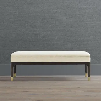 Frontgate Asher Bench - Sable, Snow Crypton Nomad Performance - Frontgate