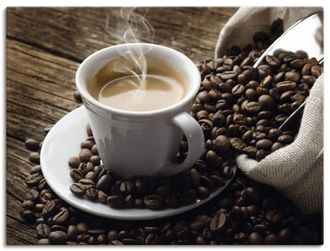 Artland Wandbild »Heisser Kaffee - dampfender Kaffee« Getränke 1 Stk. tlg. als Alubild, Outdoorbild, Leinwandbild, Poster, Wandaufkleber