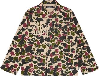 Billionaire Boys Club Eend Camo Overshirt Hart Logo - Heren - Zomerjassen - Veelkleurig - M - Katoen - Jassen