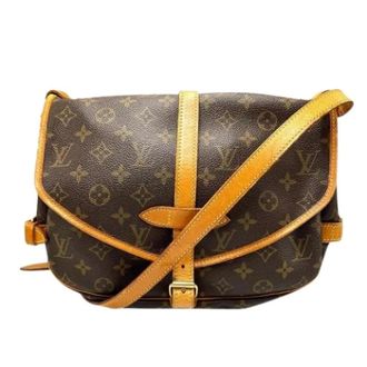 Louis Vuitton Pre-owned Cross Body Bags, female, Brown, Size: ONE SIZE Pre-owned Saumur 30 Shoulder Bag