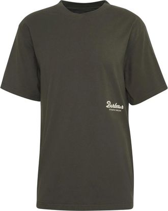 Barbour Tops, Heren, Groen, M, Katoen, Oversized Graphic Tee Sage