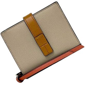 Loewe Beige Leather Wallet (Bi-Fold) (Pre-Owned)