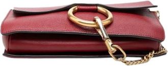 Chlo&eacute; Pre-owned Faye Crossbody - Dames - Vintage Schoudertas - Rood - ONE Size - Leer - Vintage