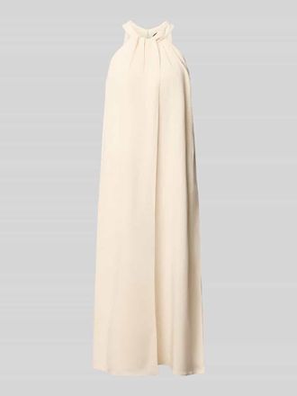 someday Midikleid mit Leinen-Anteil und Raffungen Modell Qelina in Beige, Gr&ouml;&szlig;e 34