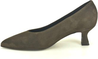 Pedro Miralles Bruine su&egrave;de pump met 4 cm hak - Dames - Pumps - Bruin - 35 EU - Su&egrave;de - Schoenen