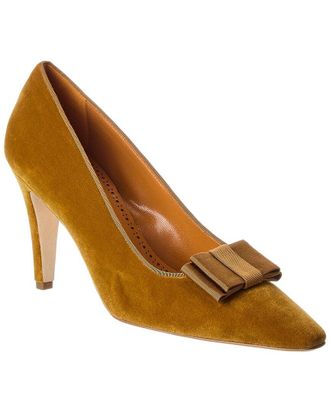 Manolo Blahnik Readorhi 90 Velvet Pump