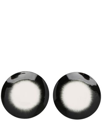Serax No.5 porcelain plate (set of two) - unisex - Porcelain - One Size - Black