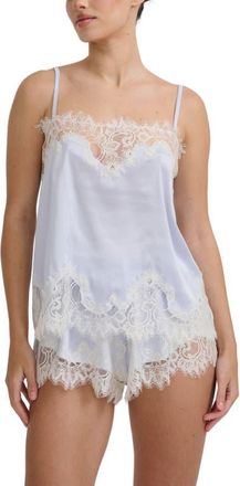 Kat The Label Olivia Lace Trim Satin Camisole in Cinderella at Nordstrom, Size Xx-Large
