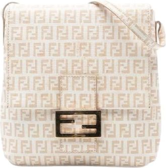 Fendi Pre-owned Cross Body Bags, female, Beige, Size: ONE SIZE Pre-owned Cross Body Bag