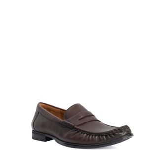 Dune London Mens Sammi Wf - Leather Loafers - Brown - Size UK 11