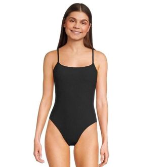 Sunsets Ariel Swimsuits Womens Black Stretch Spaghetti Strap One-Piece UPS987