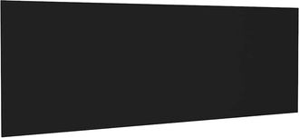 vidaXL Cabecero De Cama Pared Madera Contrachapada Negro 240x1,5x80cm Vidaxl