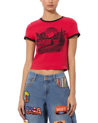 Alice & Olivia Alice + Olivia Onie Baby Ringer T-Shirt