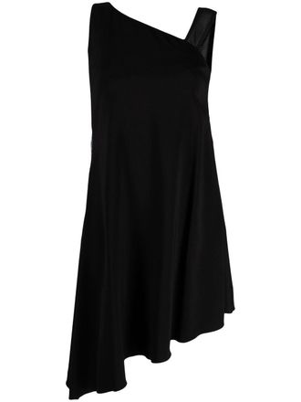 Just Cavalli Asymmetrische mini-jurk - Zwart