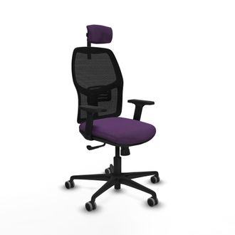 Piqueras y Crespo Silla De Oficina Piqueras Y Crespo Alfera Sincro Negro Ergon&oacute;mica
