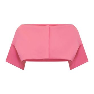 P.A.R.O.S.H. Blouses, female, Pink, Size: M Short Top