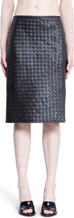 Bottega Veneta Intrecciato midi skirt