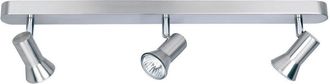 Netlighting Magnum 3 Light Spotlights Bar Brushed Steel GU10