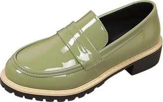 Generic Army Green Women S Fashion Shoes with Solid Color and Versatile Style for Fall and Winter Activities