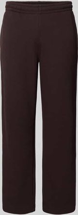 Lacoste Loose Fit Sweatpants aus reiner Baumwolle in Schoko, Gr&ouml;&szlig;e XXL