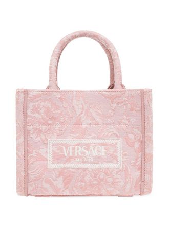 Versace extra small Barocco Athena tote bag - women - Nylon/Polyester/Acrylic/Cotton/Calf Leather - OS - Pink