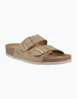 Hush Puppies Womens Hush Puppies Brixley Mule Suede Womens Taupe Standard Sandals - Cream - Size: 6