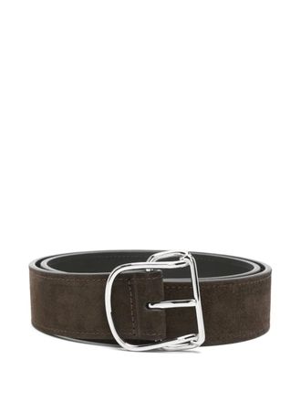 Toteme swirl suede belt - Brown