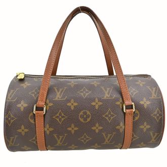 Louis Vuitton Papillon Handbag Monogram Canvas Brown Canvas Handbag (Pre-Owned)