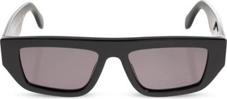Palm Angels Zonnebril - unisex - Zonnebrillen - Zwart - 53 MM - Leer - Accessoires