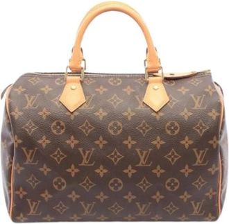 Louis Vuitton Pre-owned Speedy 30 Handtas - Dames - Vintage Handtas - Bruin - ONE Size - Leer - Vintage
