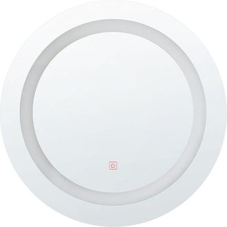 Beliani Beliani - Espejo de pared led 58 cm redondo para baño tocador dormitorio maquillaje Selune
