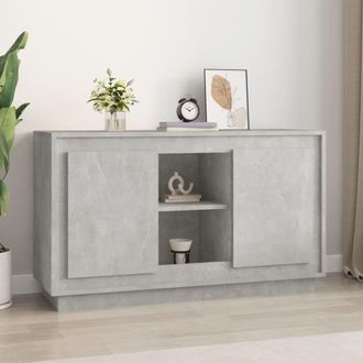 vidaXL Vidaxl - Aparador De Madera Contrachapada Gris Hormig&oacute;n 102x35x60 Cm