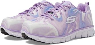 Skechers Womens Skechers Sure Track-Saivy 108083-PRW Purple Comp Toe Work Shoe HAWK567