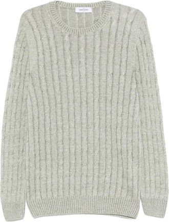 Gran Sasso Maglione con lavorazione intrecciata - Verde