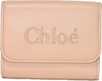 Chlo&eacute; Pink Leather Wallet (Tri-Fold) (Pre-Owned)