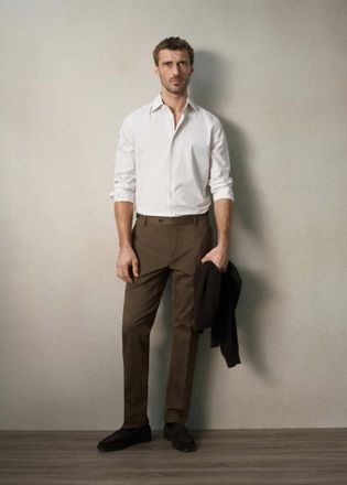 Mango Camicia 100% cotone righe slim-fit bianco - Uomo - XL - MANGO MAN