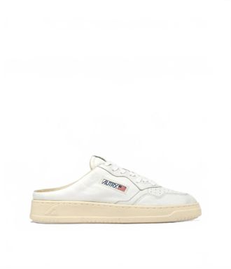 Autry Womens Metalist Mule Sneaker In Nappa Leather White