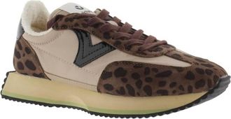 Victoria Womens Lia Leopard Sneakers In Chocolate