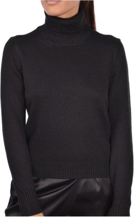 Gran Sasso Fietser Stijlvol Shirt - Dames - Coltruien - Zwart - S - Truien & Vesten