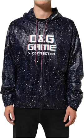 Dolce & Gabbana Hooded Sweatshirt - Heren - Sweatshirts - Blauw - L - Hoodies & sweatvesten