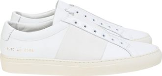Common Projects Elastic Slip-On Sneakers in White Leather