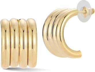 Glaze Jewelry Plated Chunky Hoop Earrings