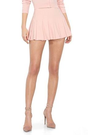 Alice & Olivia Carter Pleated Miniskirt in Pink Bloom at Nordstrom Rack, Size 10