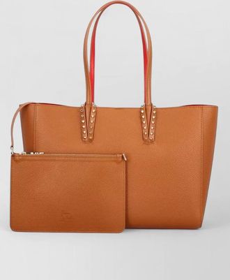 Christian Louboutin cabata small leather studded tote bag