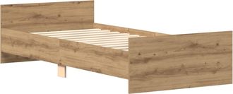 vidaXL Estructura De Cama Roble Artisan 80 X 200 Cm Vidaxl