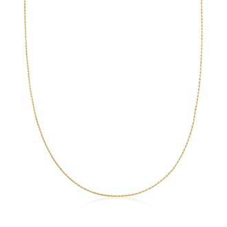 Ross-Simons 1mm 14kt Yellow Gold Adjustable Rope-Chain Necklace