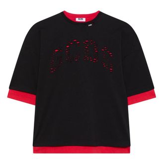 GCDS Gcds, Heren, Tops, Zwart, Maat: XL Katoen